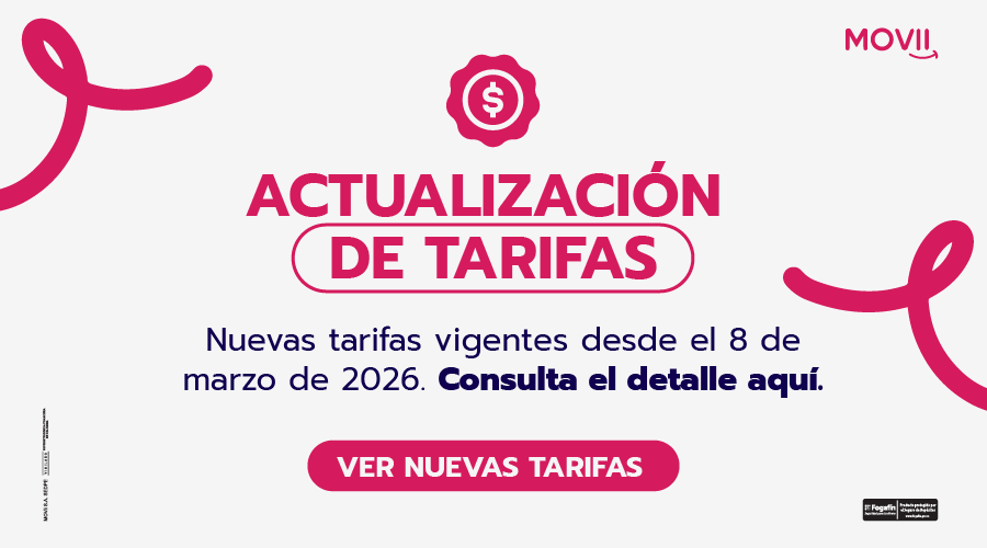 Información de Tarifas Movii